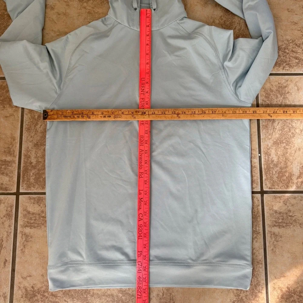 Swannies Hoodie Mens Medium Light Blue Golf‎ Performance Stretch